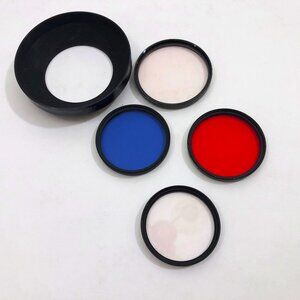 Tiffen 58mm Wide Angle Lens Shade & 5 Assorted Size Filters